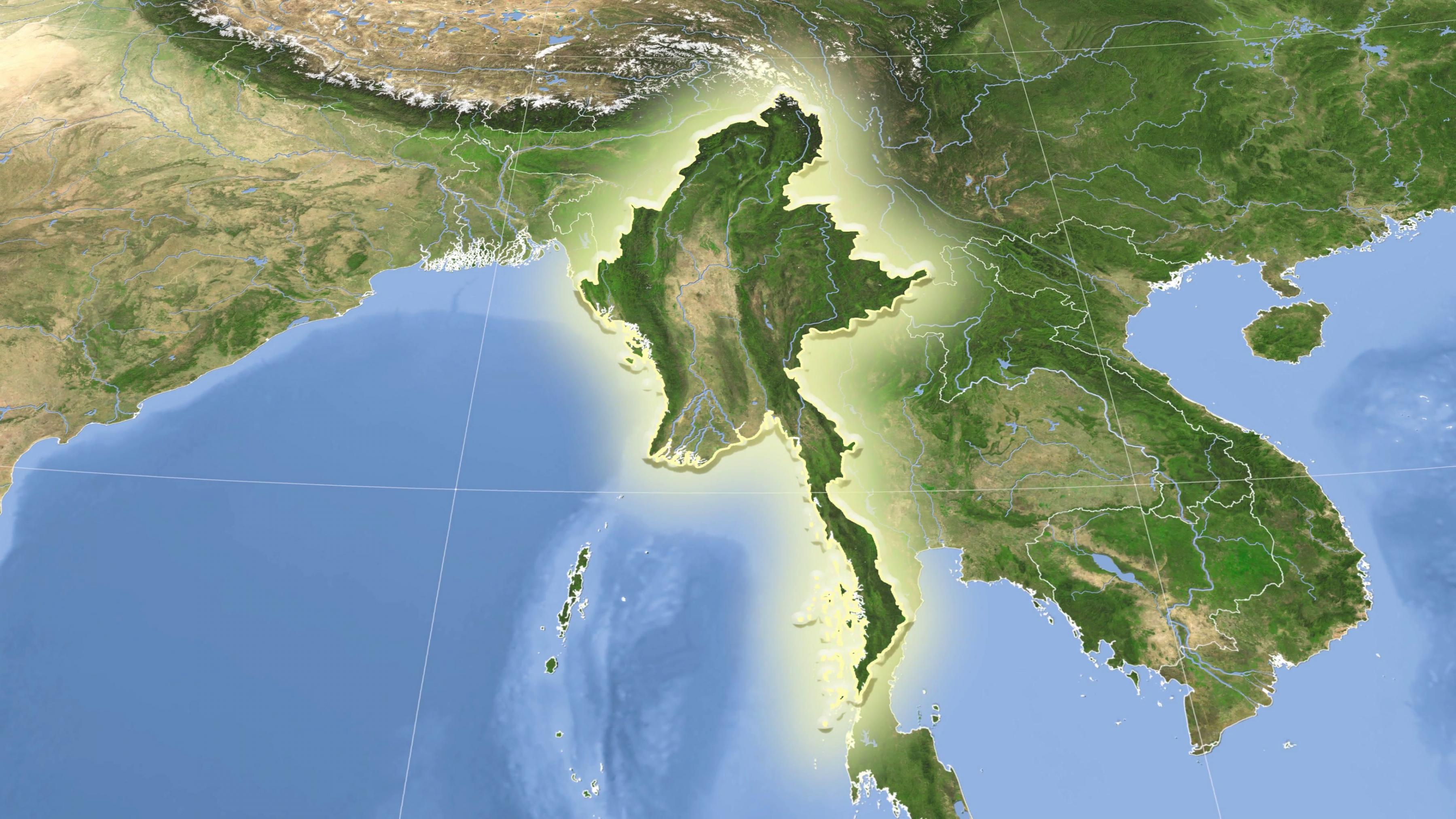 Myanmar Satelliit Kaart Myanmar Satelliit Kaart Live Kagu Aasias   Myanmar Satelliit Kaart 